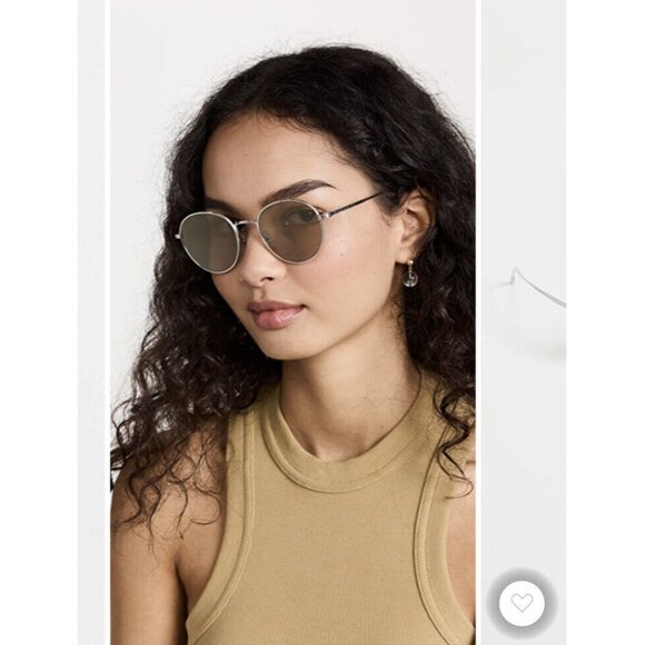 Oliver Peoples Altair Sunglasses Silver & Chrome Taupe